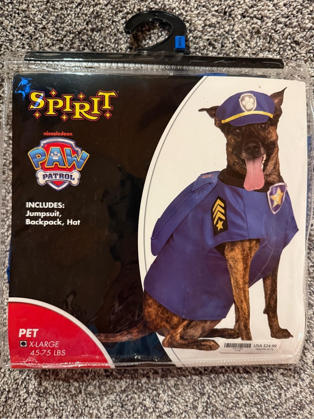 Spirit PAW Patrol Police Dog Costume - Blue